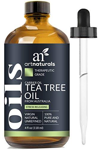 ArtNaturals 100% Pure Tea Tree Essential Oil - (4 Fl Oz/120ml) - Natural Premium Melaleuca Therapeutic Grade - Great with Soap and Shampoo, Face and Body Wash - Treatment for Acne, Lice
