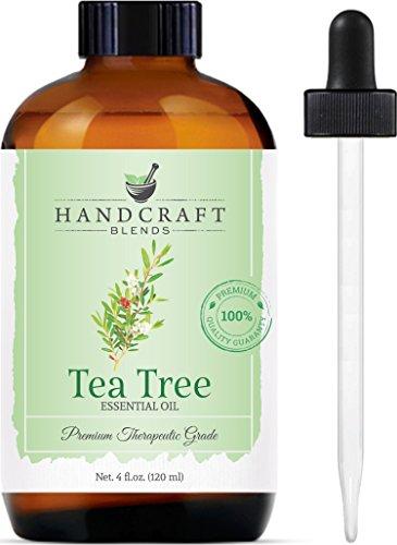 Handcraft Tea Tree Essential Oil - Huge 4 OZ - 100% Pure & Natural – Premium Therapeutic Grade with Premium Glass Dropper