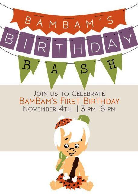 invitaciones bam bam