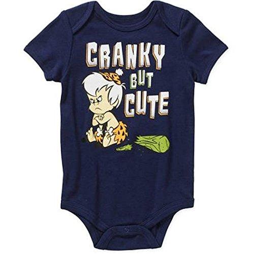 Flintstones Bam Bam Rubble Assorted Baby Boys Bodysuit Dress Up Outfit (3-6 Months, Navy)