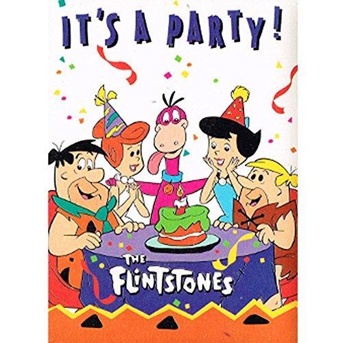 Flintstones Vintage Dino Party Invitations w/ Envelopes (8ct)
