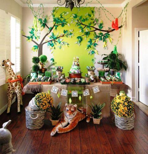 decoracion de safari fiesta infantil