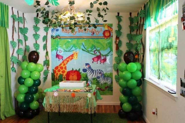 decoracion de safari fiesta infantil