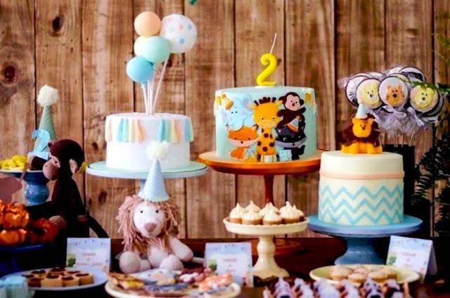 candy bar de animales de la selva