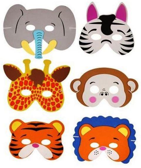 juegos mascaras de animales de la selva