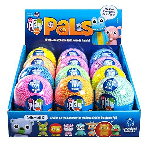 Educational Insights Playfoam Pals Wild Animals 12-Pack: Surprise Egg and Squishy Playfoam—Perfect for Party Favors and Goody Bags