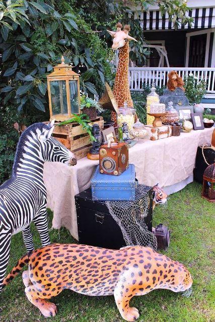 decoracion de safari fiesta infantil