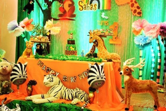 decoracion de safari fiesta infantil