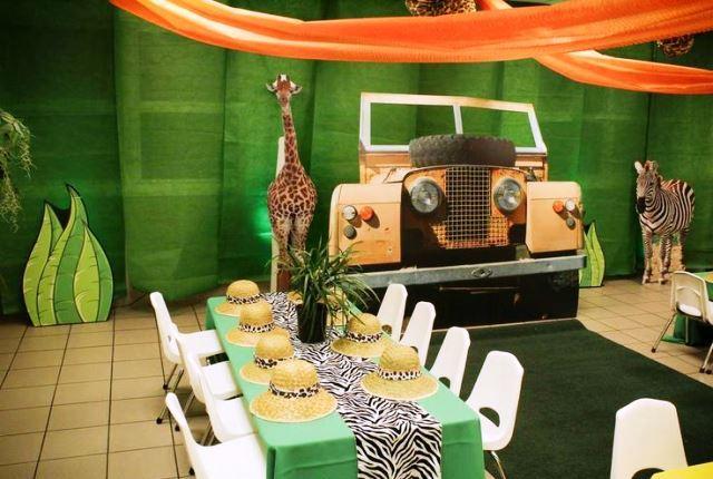 decoracion de safari fiesta infantil