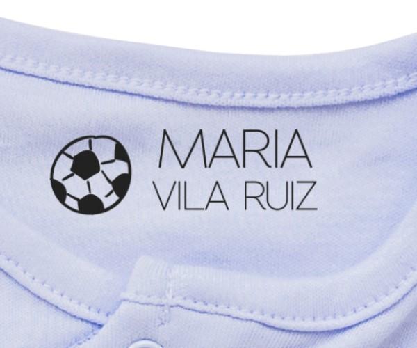 diseño pelota sello de goma