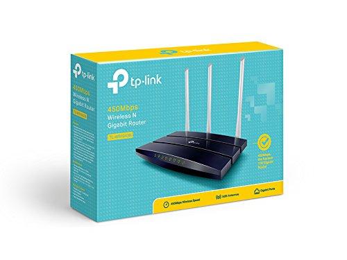 TP-Link TL-WR1043N - Router Inalámbrico Gigabit N a 450Mbps (3 Antenas externas de 5dBi, MIMO, con Cinco Puertos Ethernet Gigabit...