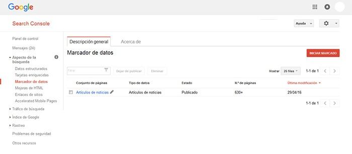 Marcar datos es una buena opción para decirle a Google cómo es la información de nuestra web.