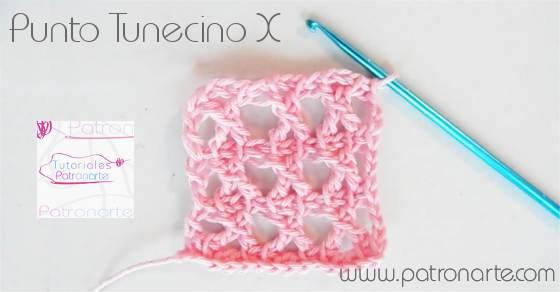 Punto Tunecino X - Tunisian Crochet X Stitch