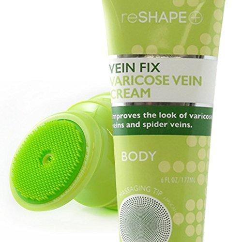 Reshape + Vein Fix Varicose Vein Cream. Help eliminate the appearance of varicose vein and spider veins with Green Coffee & other Organic ingredients. Hands free massaging applicator 8oz.
