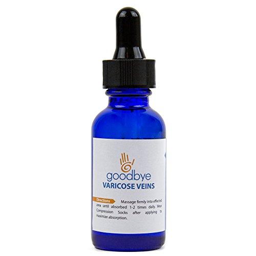 Goodbye Varicose Veins - Natural Varicose Vein Treatment with a Blend of Essential Oils | Organic Serum for Pain Free Removal of Spider Veins