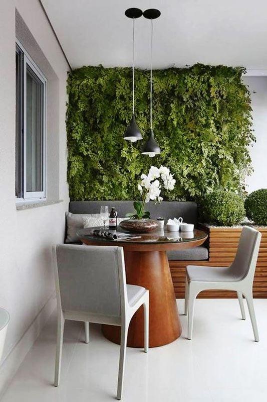 jardin vertical idea para terraza