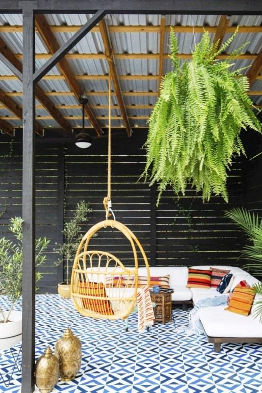 plantas colgantes de terrazas