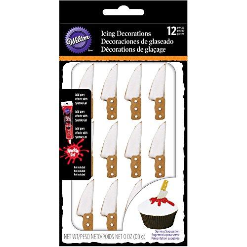 Wilton Halloween Knife Icing Decorations, 12-Count