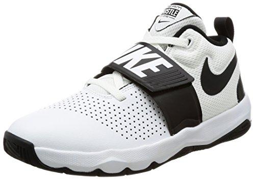 Nike Team Hustle D 8 (GS), Zapatos de Baloncesto para Niños, Blanco (White/Black 100), 37.5 EU
