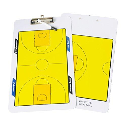 Navadeal pizarra borrable de doble cara para entrenar baloncesto con clip