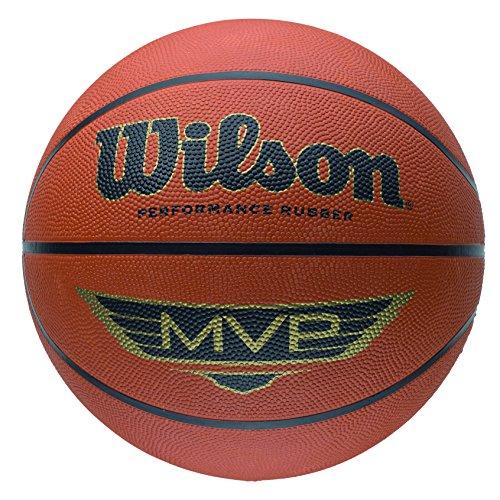 Wilson MVP - Balón, color Naranja/ Negro, tamaño: 7