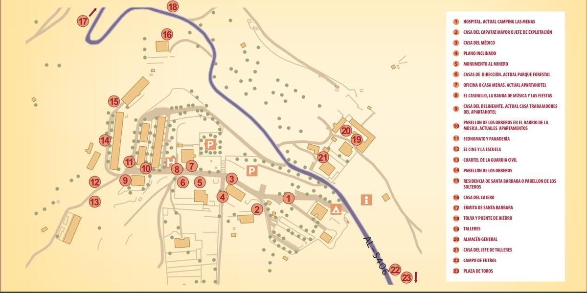 mapa de las menas