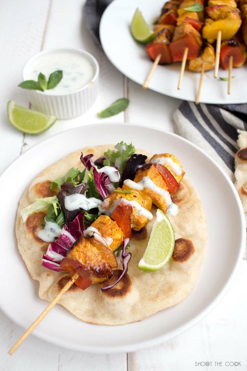 pinchos de pollo al curry
