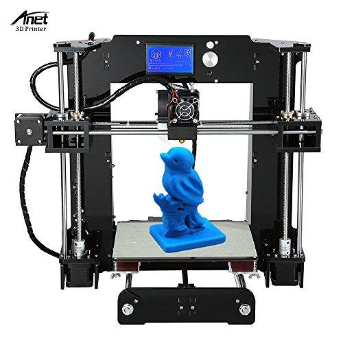 Anet A6 3d impresora Kits 220 * 220 * 250 mm DIY Reprap i3 con 16 GB SD tarjeta 12864 LCD pantalla