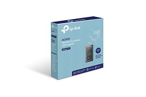 TP-LINK Archer T2U - Adaptador Inalámbrico USB de Banda Dual (AC 600Mbps, USB2.0)