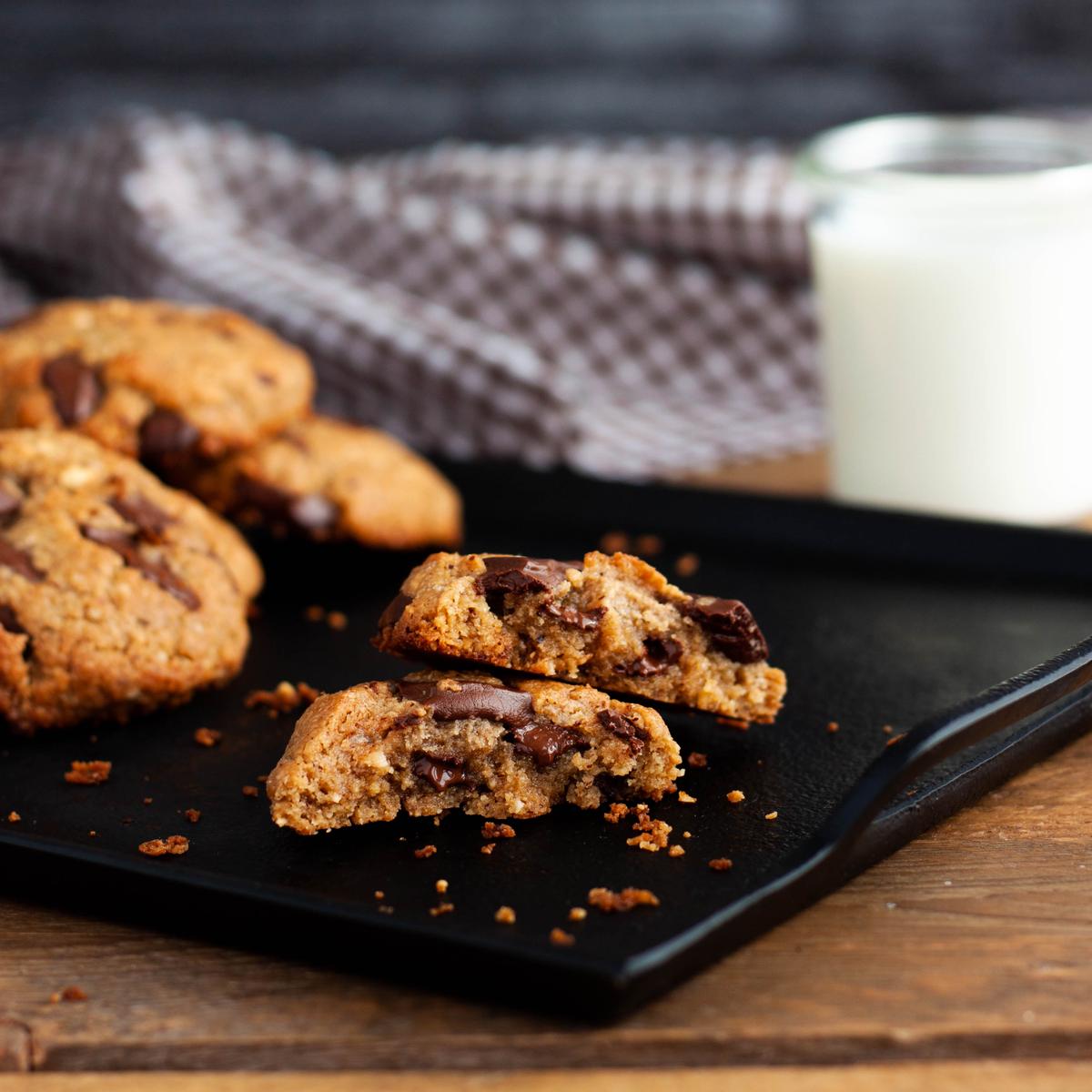 Cookies extrachocolateadas sin gluten