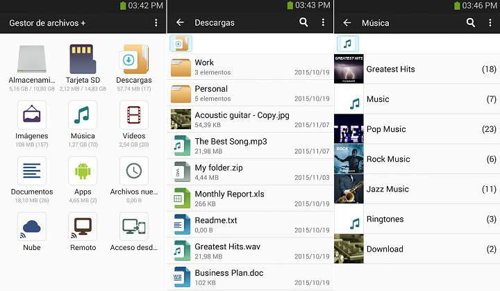 Los mejores exploradores de archivos o administrador de ficheros para móviles y tablets Android
