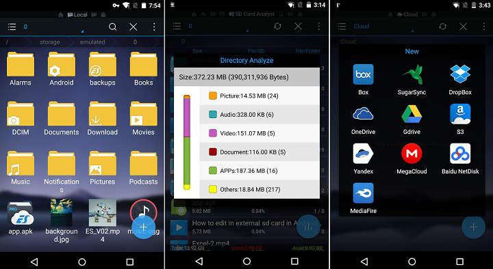 Los mejores exploradores de archivos o administrador de ficheros para móviles y tablets Android