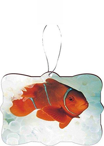 Rikki Knight RKWS-SQORN-256 Orange Nemo Fish Car Rear View Mirror Hanger Christmas Tree Ornament