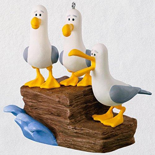 Hallmark Keepsake Christmas Ornament 2018 Year Dated, Disney/Pixar Finding Nemo Mine! Mine! Mine! Seagulls With Sound