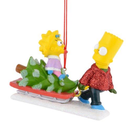 Department 56 Simpsons Giftware Bringing Home the Tree Ornament, 3 inch