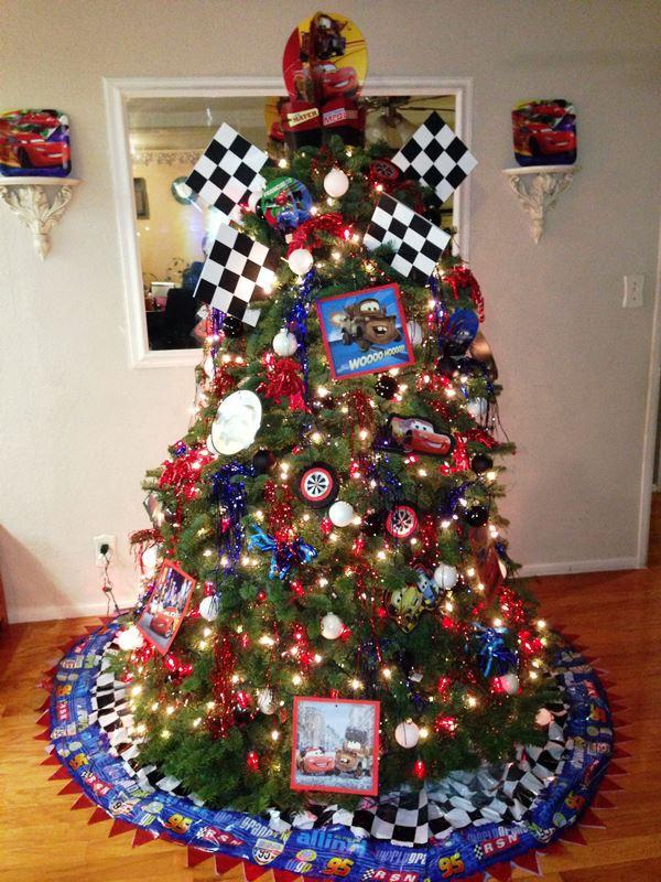 Rayo mcqueen cars arbol de navidad