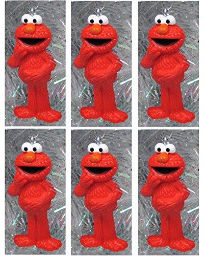 Sesame Street Muppet Ornament Set Featuring 6 ELMO Christmas Tree Ornaments