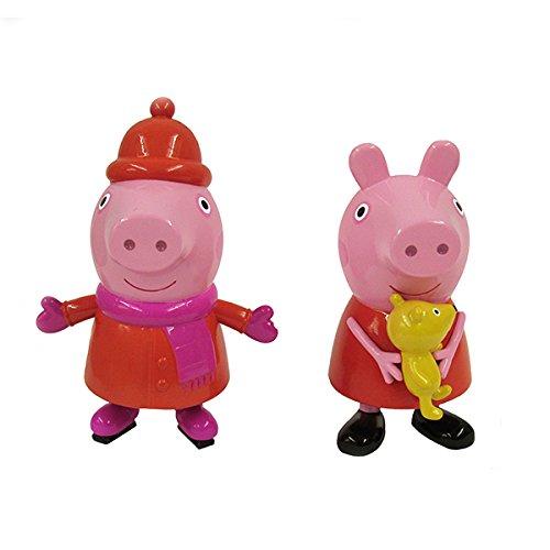 Kurt Adler 3.5-4" Peppa Pig Blow Mold Christmas Ornament 2 Assorted