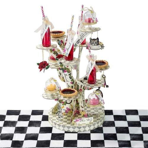 Talking Tables Alice In Wonderland Party Supplies | Cupcake Stand Centrepiece | Great For Mad Hatter Tea Party, Birthday Party And Baby Shower | Paper