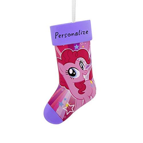 Hallmark DIY Personalized Christmas Ornament, My Little Pony Pinkie Pie Stocking