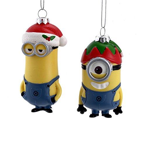 Despicable Me Assorted Injection Mold Dave and Carl Minion Ornaments, (1-pack)