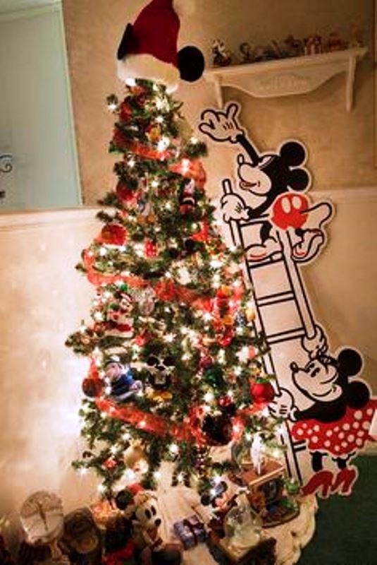 mickey y minnie mouse arbol de navidad