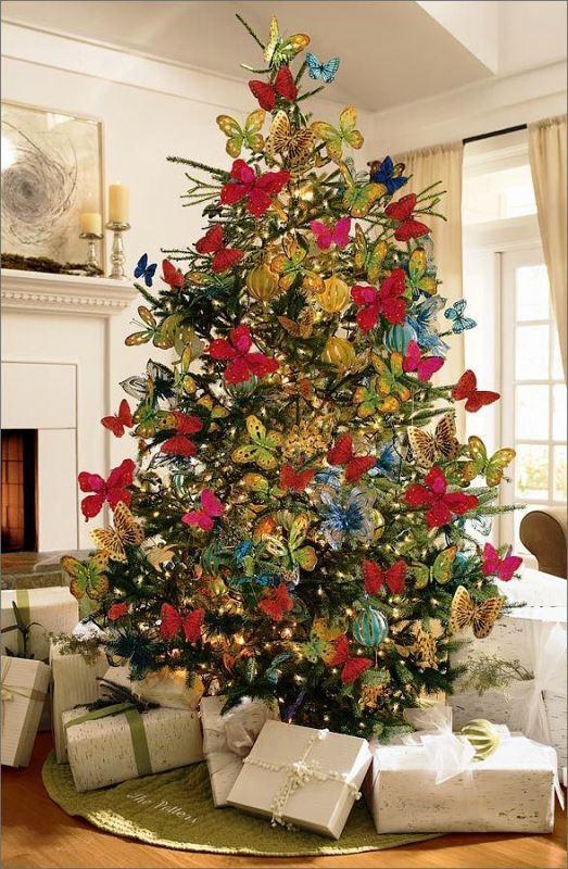 mariposas arbol de navidad