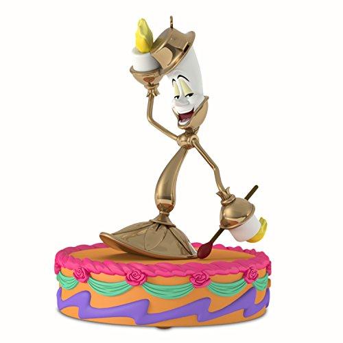 Hallmark Keepsake Christmas Ornament 2018 Year Dated, Disney Beauty and the Beast Be Our Guest With Music and Light