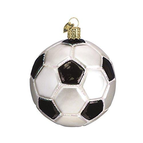 Old World Christmas Ornaments: Soccer Ball Glass Blown Ornaments for Christmas Tree