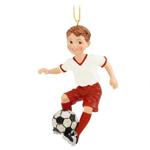 Kurt Adler Soccer Boy Christmas Ornament