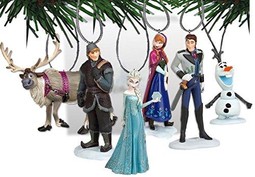 Disneys Frozen Holiday Ornament Set- (6) PVC Figure Ornaments Included - Limited Availability