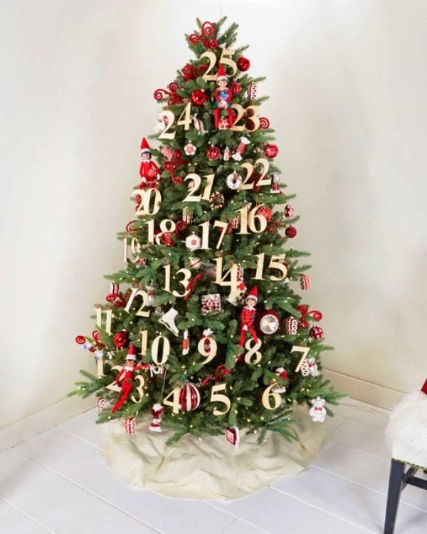 Calendario navideño arbol de navidad