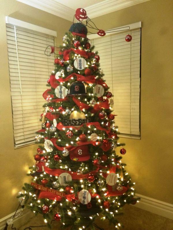beisbol arbol de navidad