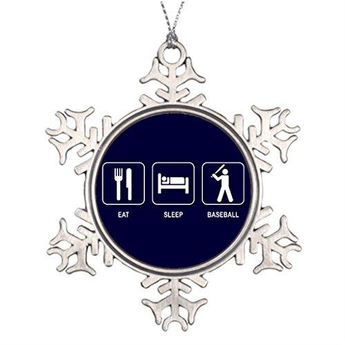 Color-F Symbol Beisbol Best Friend Snowflake Ornaments Vintage Christmas Tree Decorations